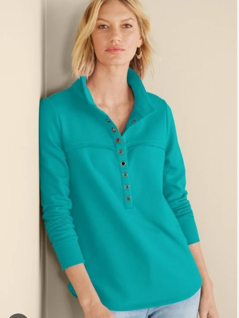 Soft Surroundings Neera French Terry Tunic Women's Size XL